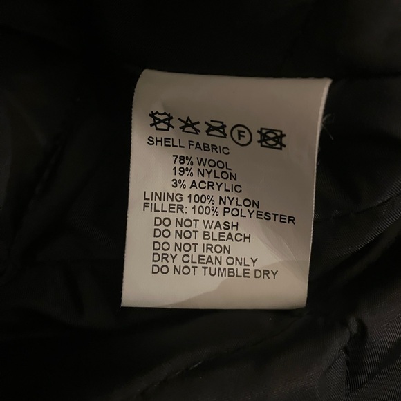 Vintage Navy Fidelity & Stewart Pea Coat Wool Blend Made In USA Sz 38 MP72132 - Picture 7 of 8